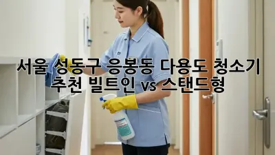 서울 성동구 응봉동 다용도 청소기 추천: 빌트인 vs 스탠드형